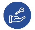 hand with key icon